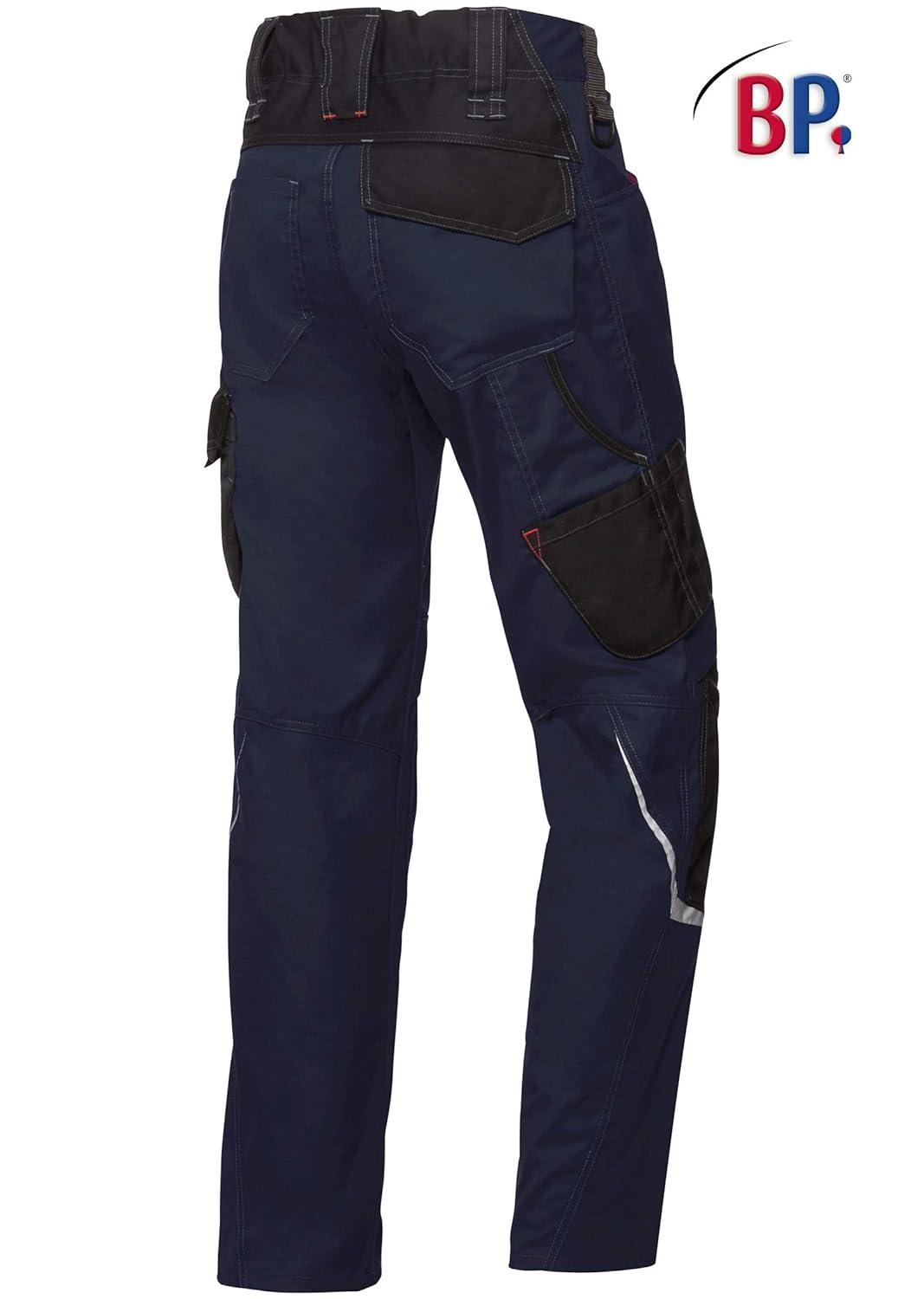 BP 1998-570-1432 Arbeitshose mit Kniepolstertaschen - Schlanke Silhouette - Elastischer Rückengurt -
