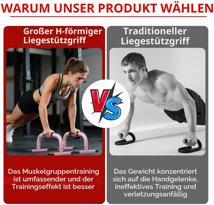 Parallettes Bars, Parallettes Liegestützgriffe Calisthenics, 300Kg/661lbs Push Up Stand Bars Equipme
