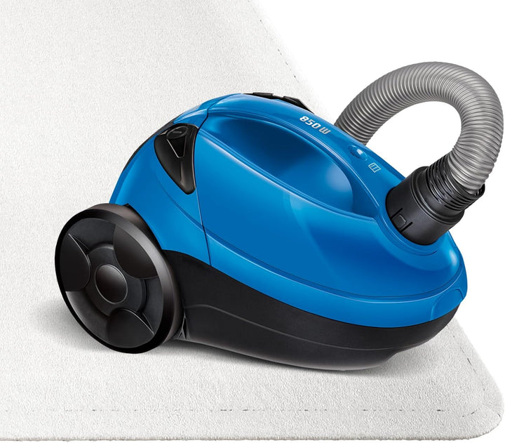 MPM Staubsauger mit Beutel MOD-53-1,5-Liter-Staubbeutel 850W - Reichweite 6,5 m - für Teppich und Ha
