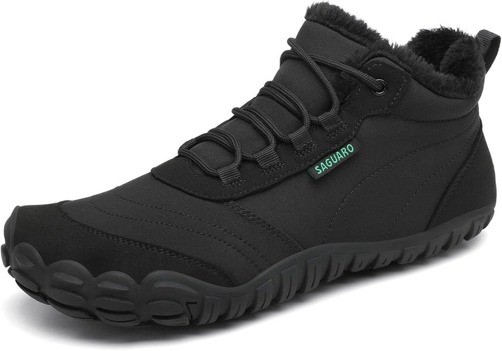 SAGUARO Barfussschuhe Winter Warm Wasserabweisend Gefüttert Winterschuhe für Damen Herren Gr.36-46 3