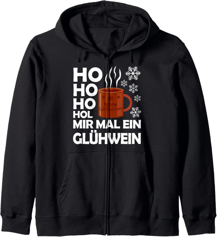 Lustiges Ho Ho Ho Hol Mir Mal ein Glühwein Weihnachten X-Mas Kapuzenjacke