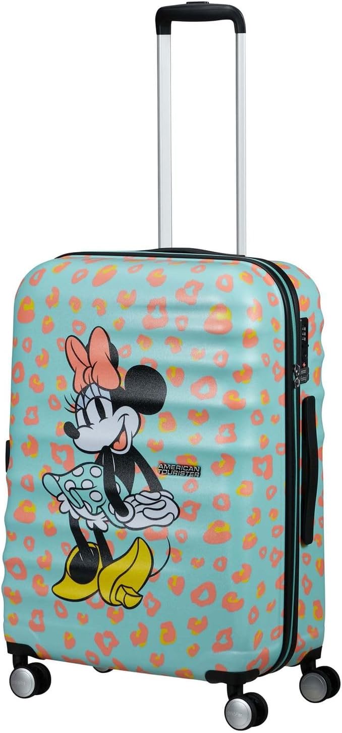 American Tourister Wavebreaker Disney FL - Spinner M, Koffer, 67 cm, 64 L, Mehrfarbig (Minnie Pastel