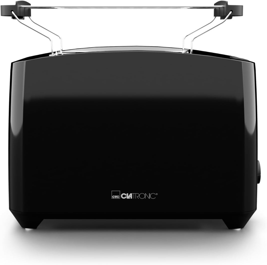 Clatronic® Toaster 2 Toastschlitze | Toaster mit Brötchenaufsatz | Toaster 2 Scheiben mit Liftfunkti