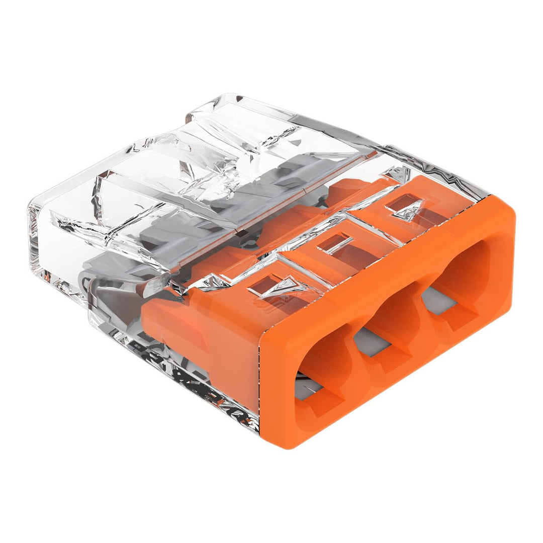 WAGO Verbindungsklemmen 2273-203 | 3 Leiter, bis 2,5 mm², 100 Stück, COMPACT Verbindungsklemme für e