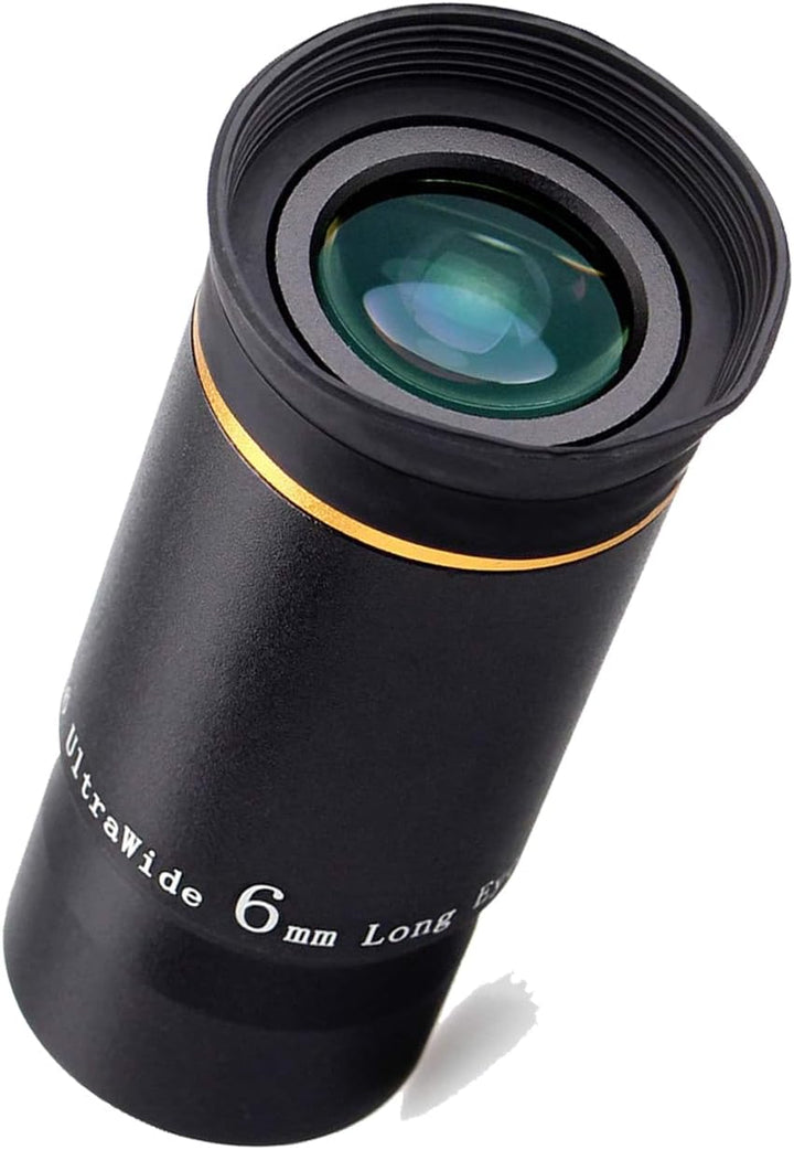 Svbony Teleskop Okular, 1,25” 6mm Okular 66° Ultra Weitwinkel Angenehmes Sichtfeld Linse, Planeten S