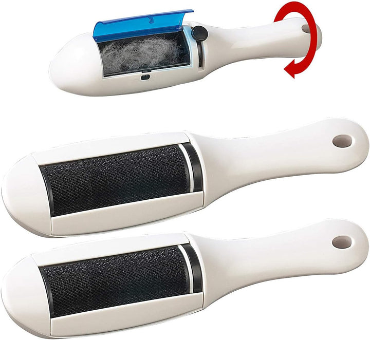 infactory Flusenbürste: 2er-Set Selbstreinigende Anti-Fussel-Bürsten für Textilien (Tierhaarentferne