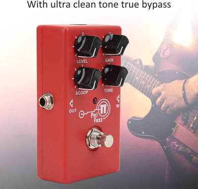 Fuzz Distortion Pedal FET Analoger Röhrenverstärker Charakteristik Verzerrt mit 4 Einstellknöpfen Ul