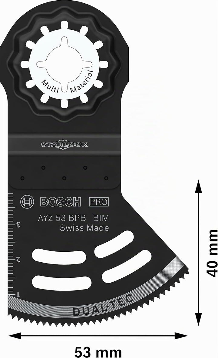 Bosch 1x PRO Multi Material AYZ 53 BPB Blatt für Multifunktionswerkzeuge (für Gipskartonplatte, Holz