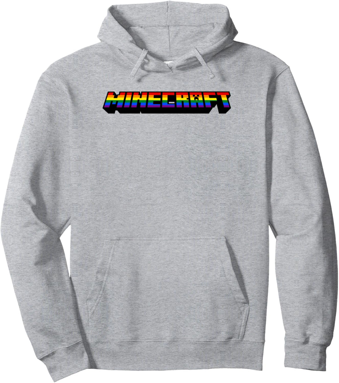 Minecraft Rainbow Logo Pullover Hoodie
