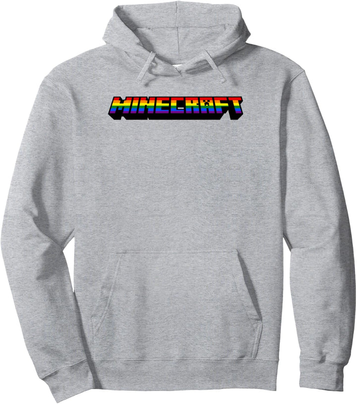 Minecraft Rainbow Logo Pullover Hoodie