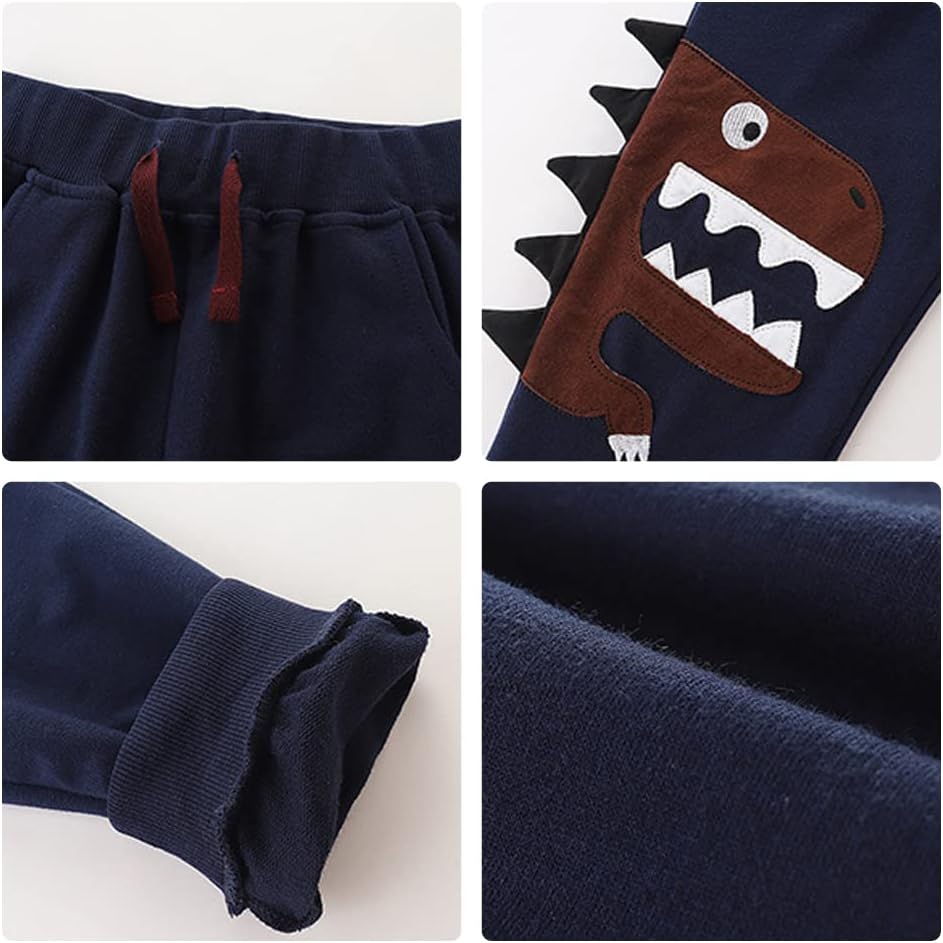 Volunboy Baby Jungen Dinosaurier kleidung, Kinder Pullover Jogginganzug Sweatshirt Langarmshirt und