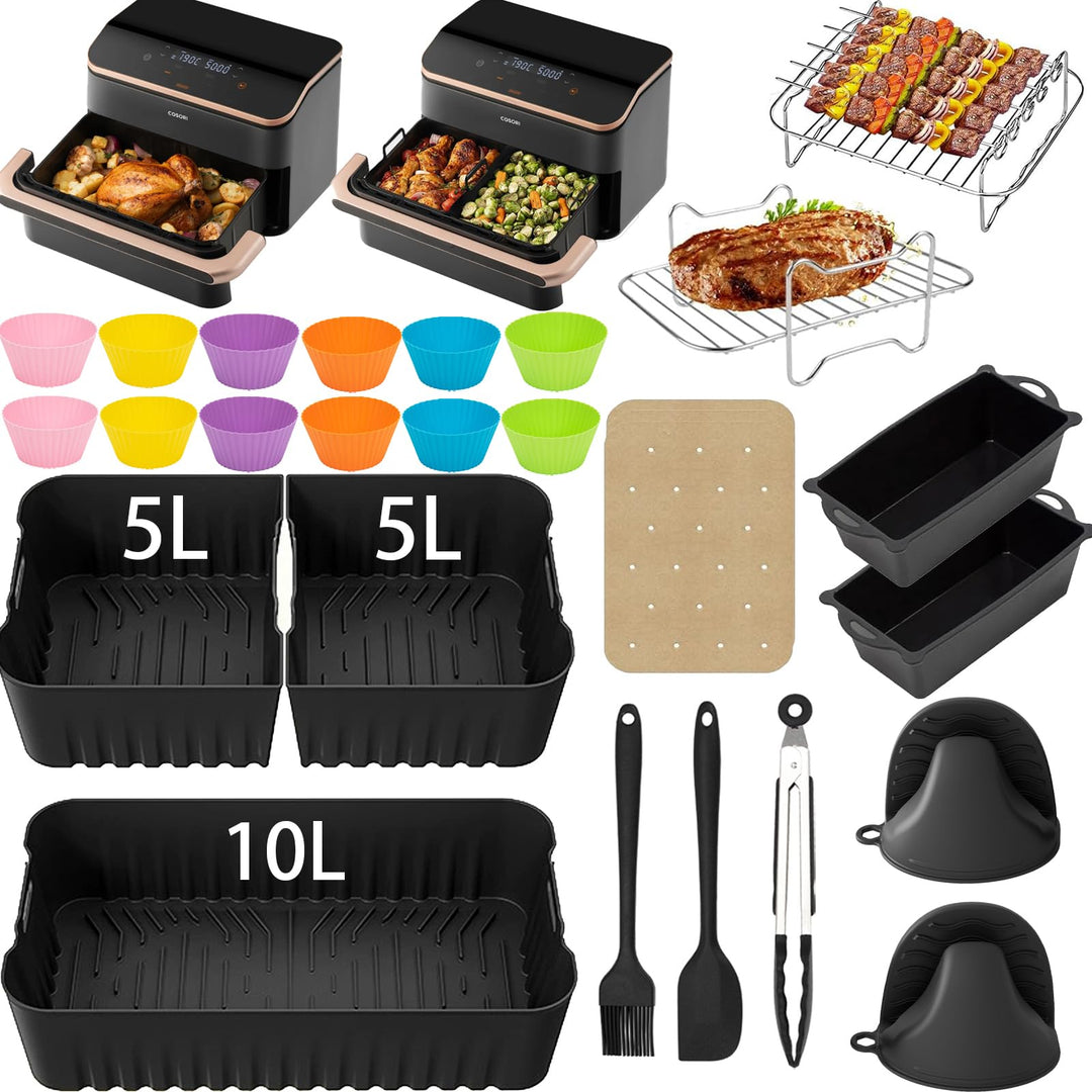 Cosori Heissluftfritteuse Zubehör Airfryer Zubehör für Cosori Heissluftfritteuse 10L Einschliesslich