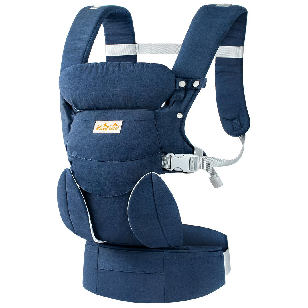 Viedouce Babytrage Neugeborene ab Geburt, Ergonomische Baby Trage Baumwolle Tragegurt mit Kopstütze