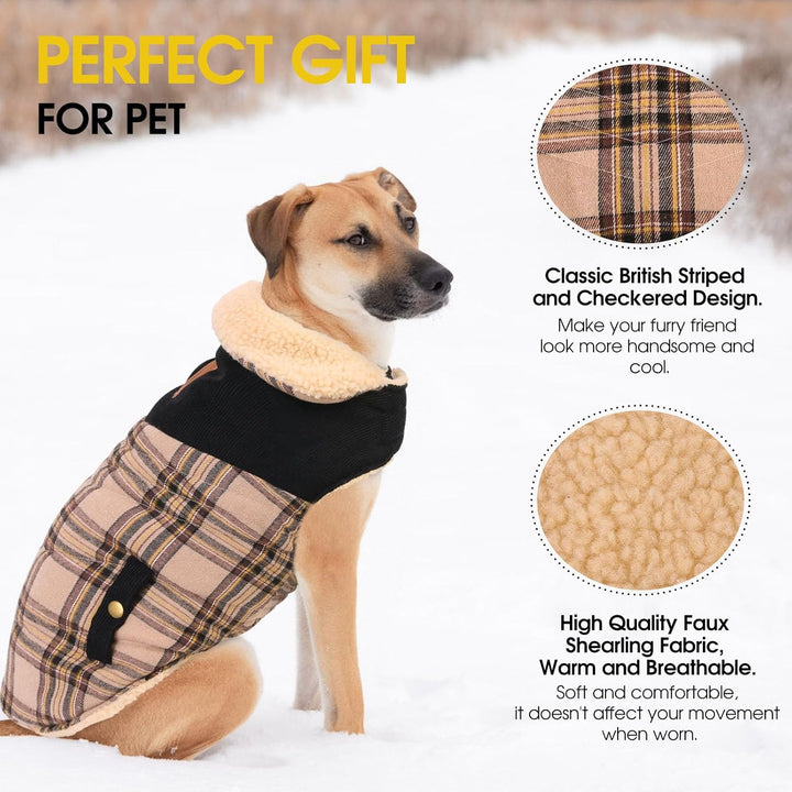 CITÉTOILE Warme Hundemantel Fleece, Wintermantel Winterjacken für Kleine/Grosse/Mittlere Hunde, Hund