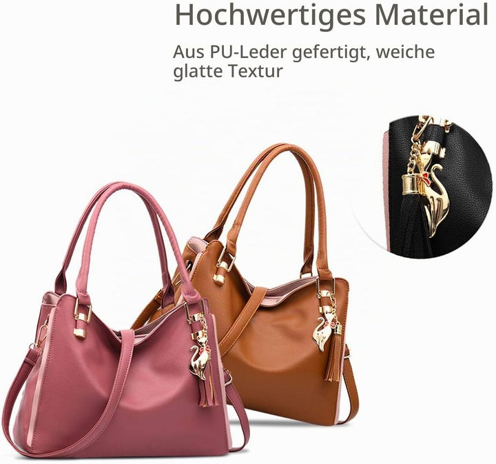 NICOLE&amp;DORIS Damen Schultertasche Mode Handtaschen Hobos und Umhängetaschen für Frauen Gross Trageta