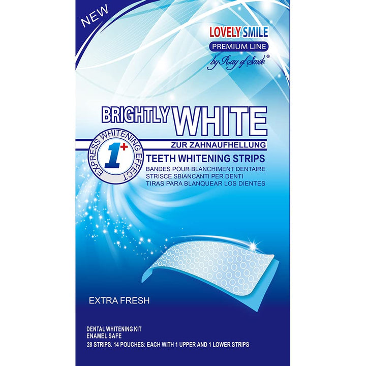 28 LOVELY SMILE Premium Line Teeth Whitening Strips - Zahnaufhellung ohne Zahnempfindlichkeit, Perox