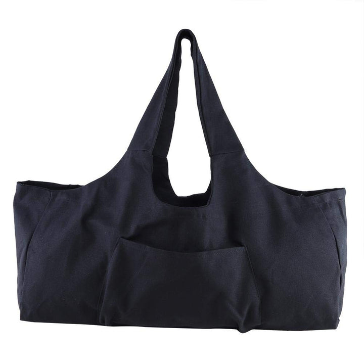 Grosse Yogamattentasche, Yogamatten Tote Gym Duffle Bag mit Seitentaschen für Damen Herren Schwarz,