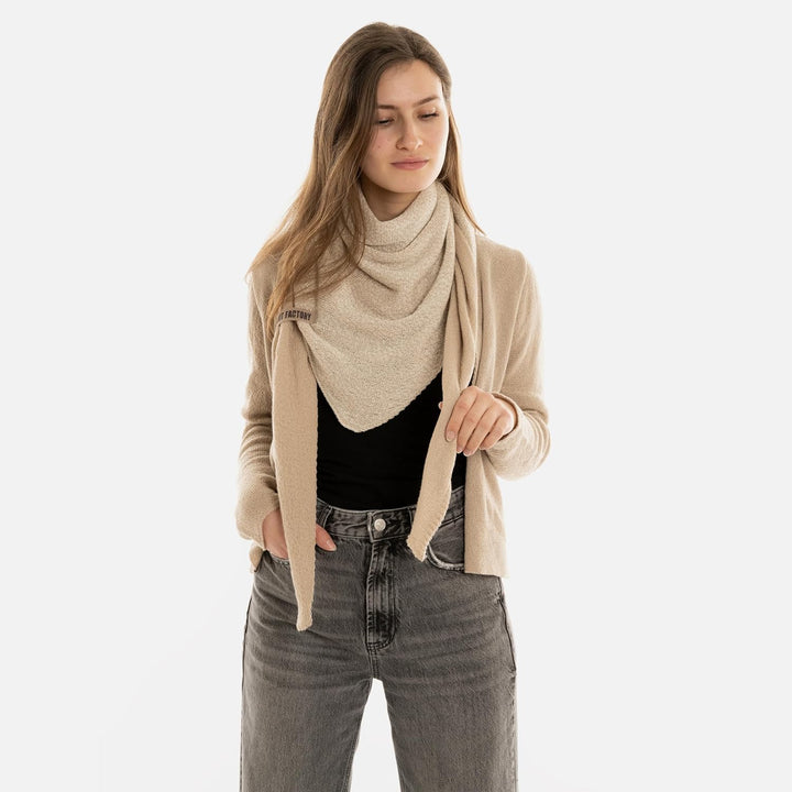 KNIT FACTORY - Ella Dreieckstuch - Dreieckstuch Damen - Fein Gestrickter Damen Schal - Halstücher fü
