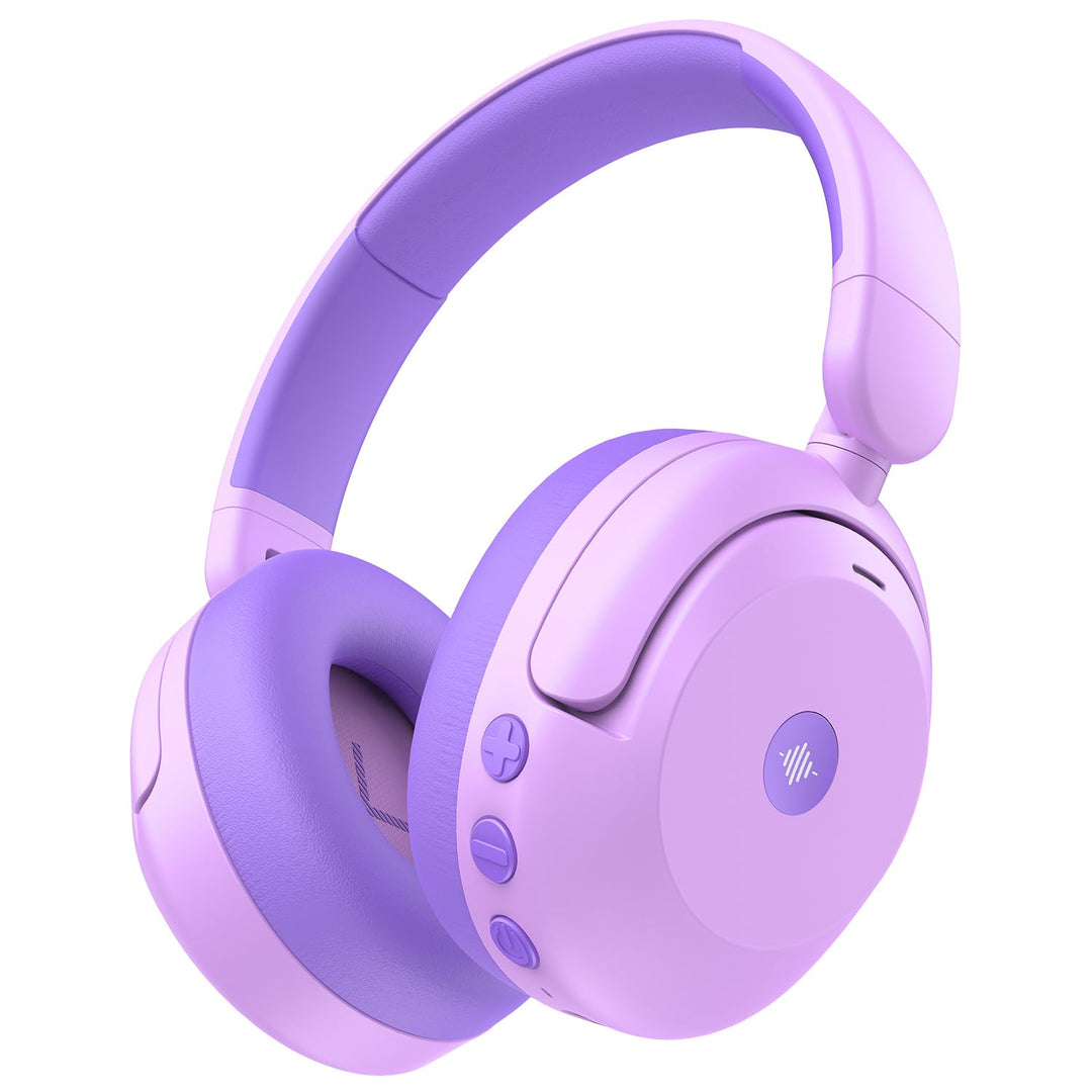 iClever Noise Cancelling Kopfhörer Kinder Bluetooth, 60H Spielzeit, 80dBA Sichere Lautstärke, Bequem