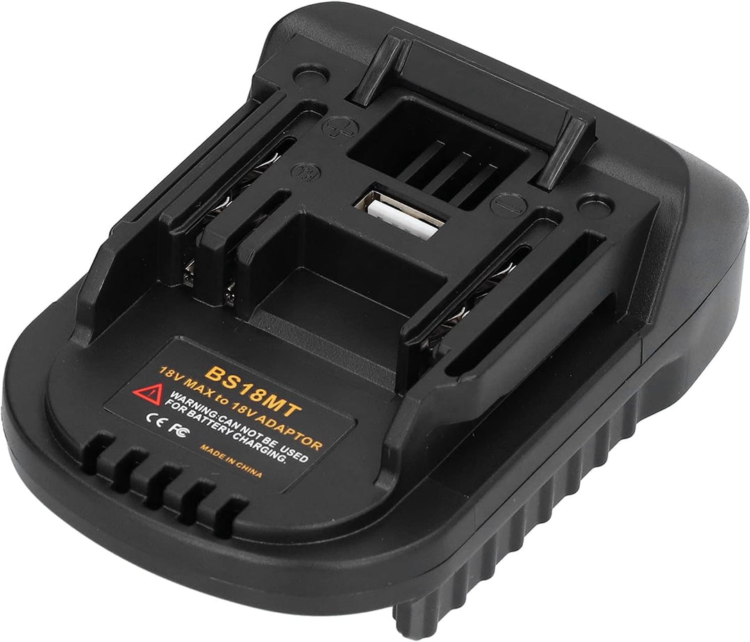 Zerodis BS18MT Akku-Konverter, 18V Akku-Werkzeugakku-Adapter für MAKITA 18V Akku BL1830 BL1840 BL185