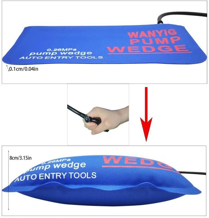 WANYIG 4 Stücke Montagekissen Luftkissen Air Wedge Pump Wedge Pneumatikspanner Montage Luftkissen Sp