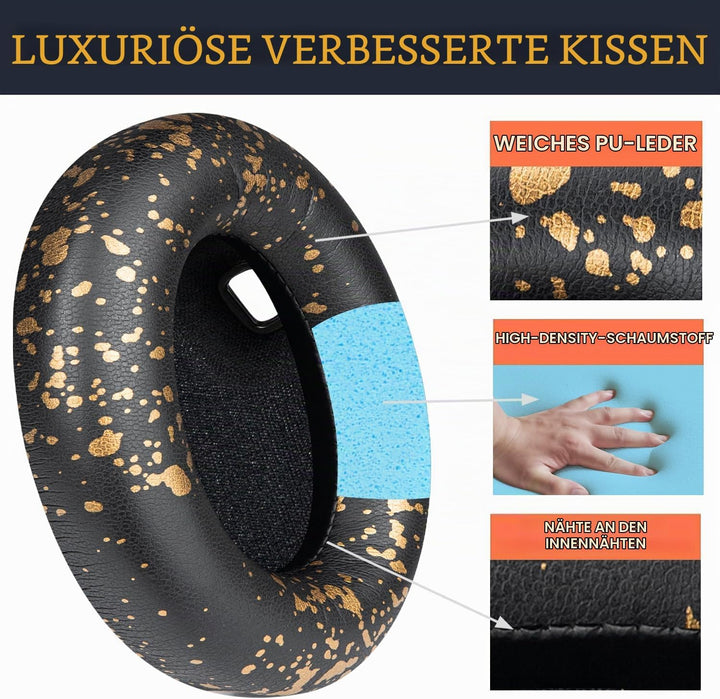 SOULWIT Professionelle Ersatz Ohrpolster für Sony WH-1000XM4 (WH1000XM4) Over-Ear Kopfhörer mit Weic