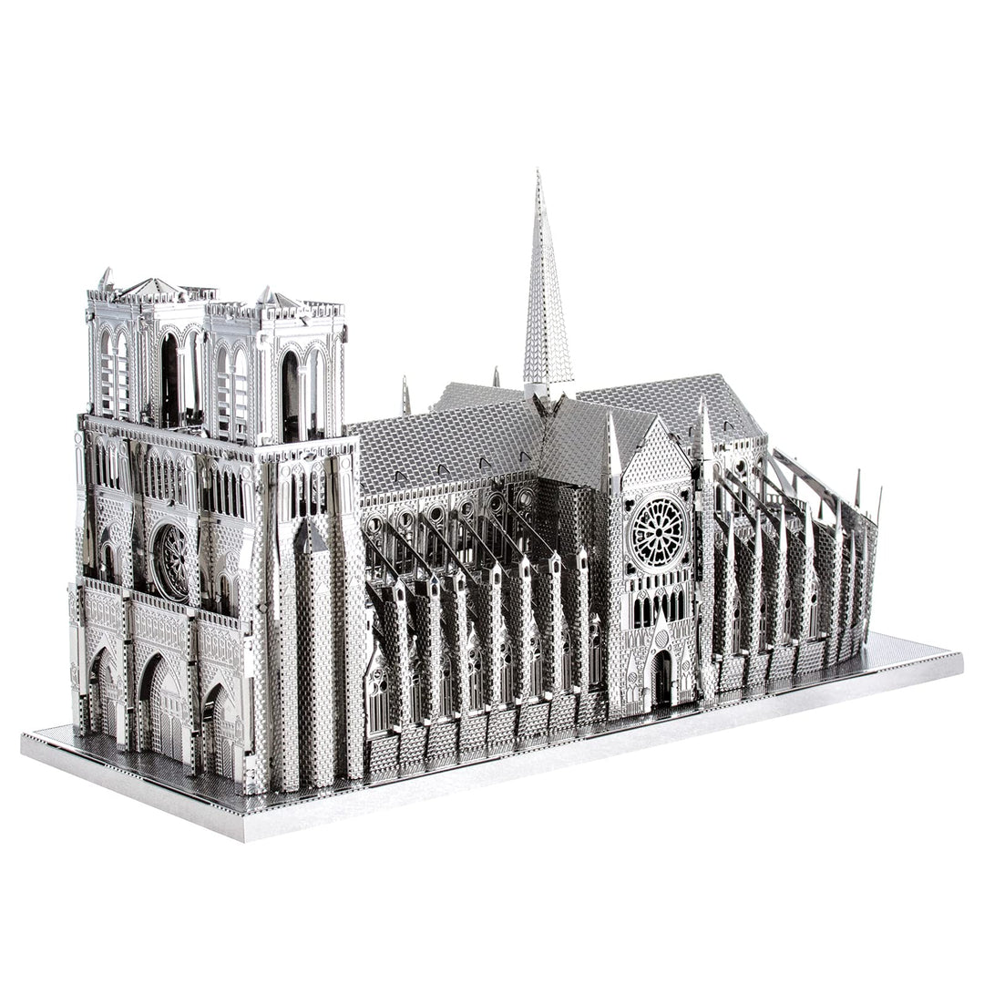 Fascinations ICX003 Metal Earth Metallbausätze - Wahrzeichen Notre Dame, lasergeschnittener 3D-Konst