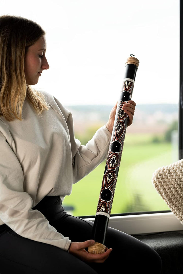 Sonic Energy Leichtgewichtiger Bambus Regenstab – 60 cm – Entspannender Regenklang für Meditation un