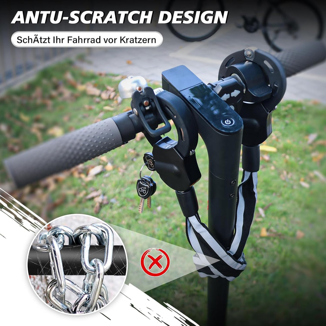 IMAYCC Mini E Scooter Schloss, Tragbarkeit Schloss für E Scooter, Diebstahlschutz Handschellenschlos