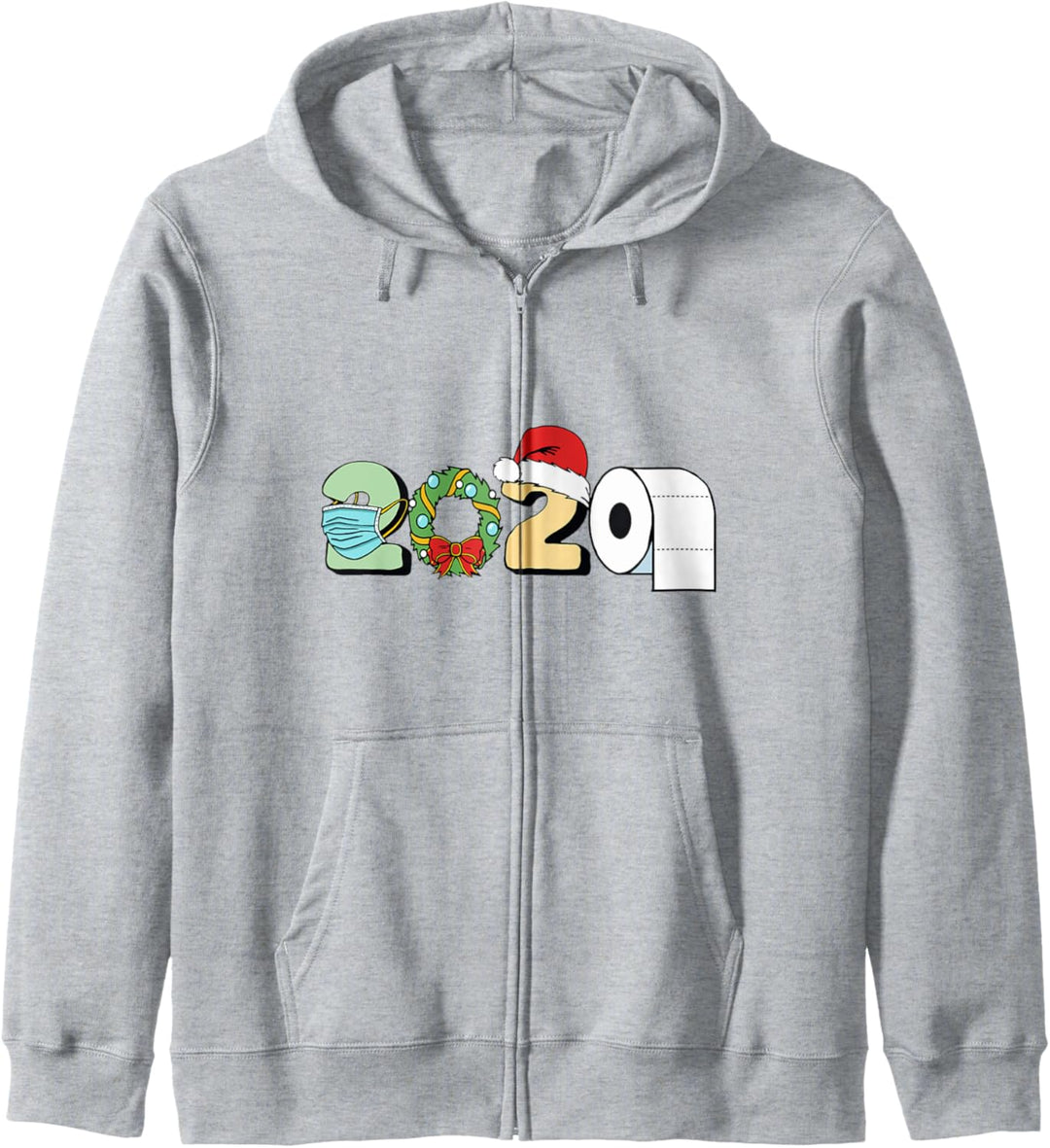 Funny Merry Christmas 2020! - Mask, Toilet Paper & Santa Hat Kapuzenjacke
