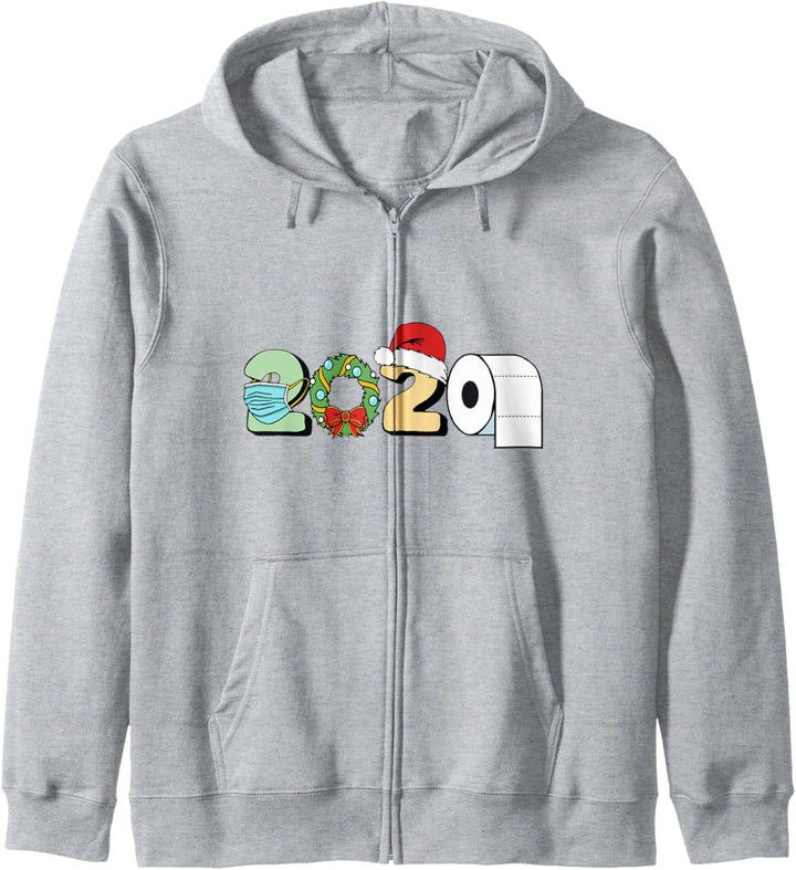 Funny Merry Christmas 2020! - Mask, Toilet Paper & Santa Hat Kapuzenjacke