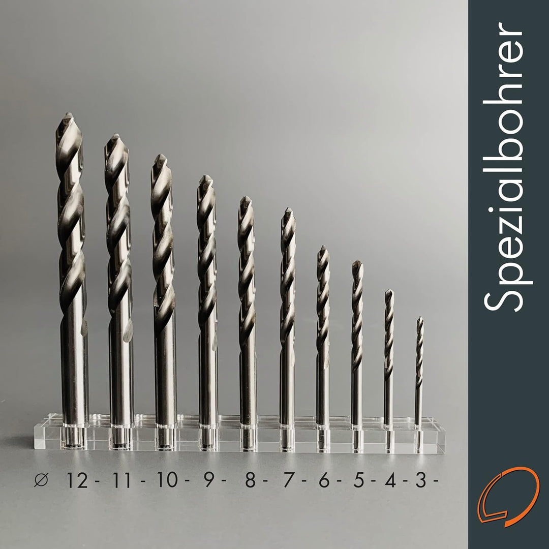 Bohrer Acrylglas HSS Ø 7 mm für Acryl und Kunststoffe mit Spezialschliff für ein sicheres und sauber