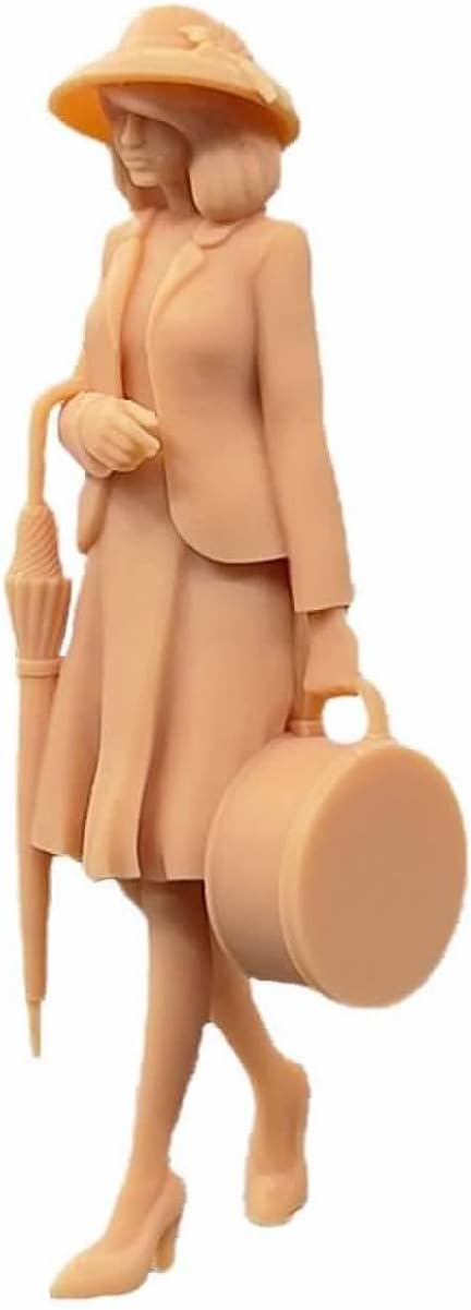 1/35 Abbildung Männliche und weibliche Passagiere halten Gepäck Modell Miniatur-Szene GK müssen von