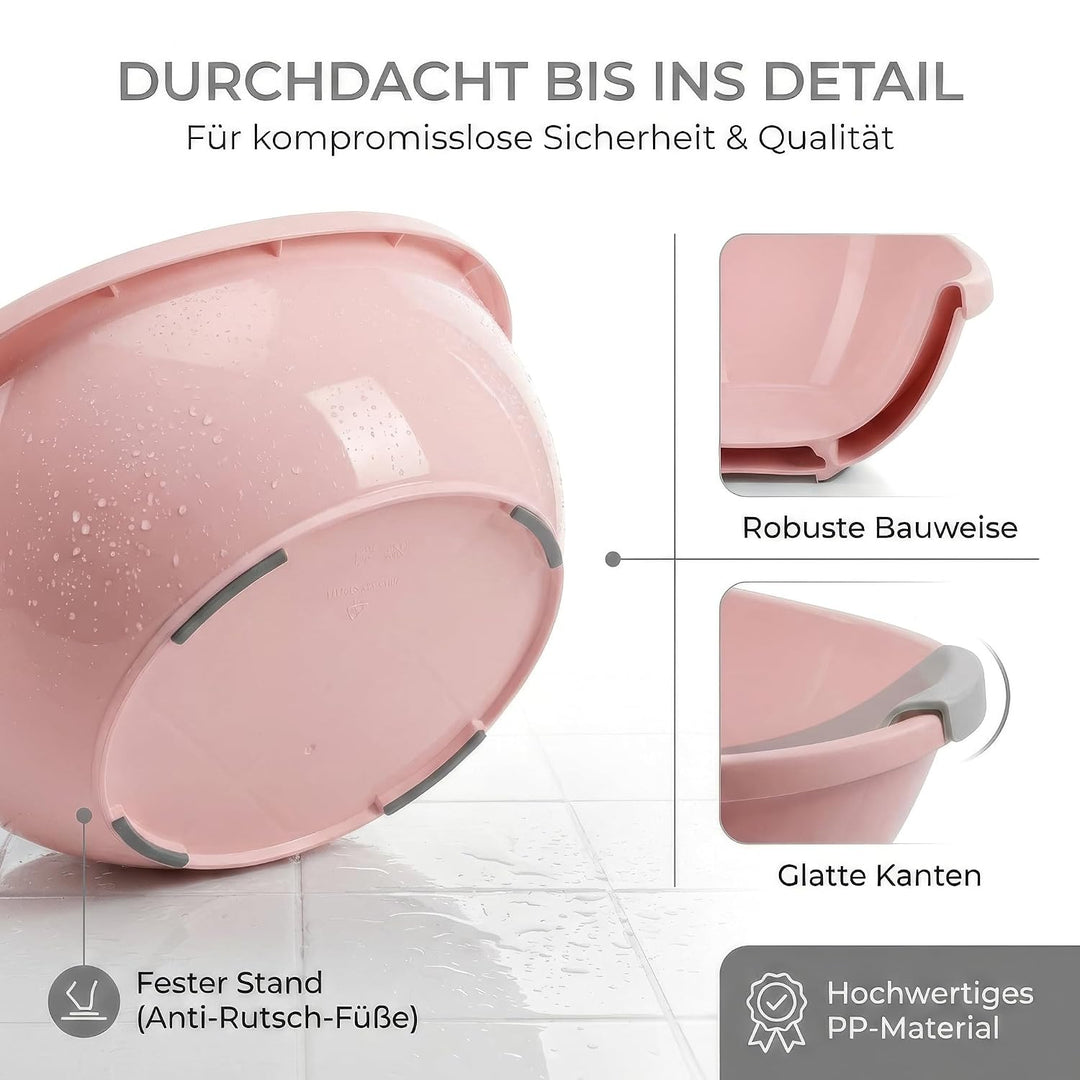 Baby Badewanne mit Badewanneneinsatz für Neugeborene [Testsieger] Rutschfest Babybadewanne für Babys