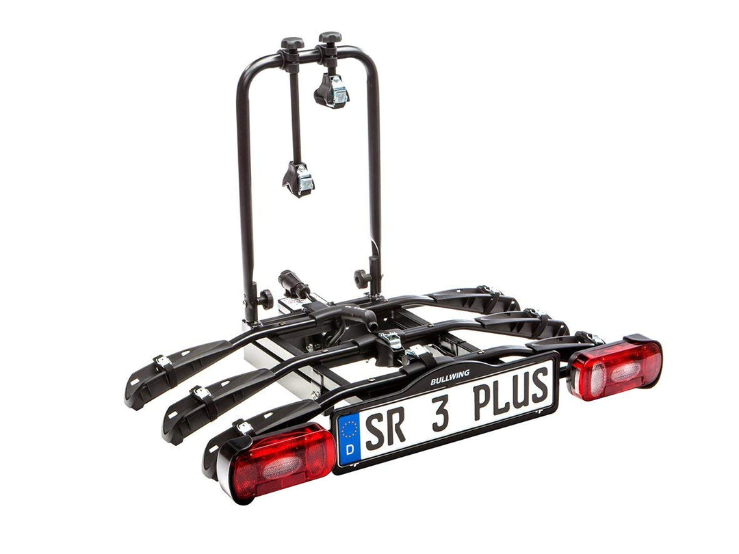 Bullwing SR3+ Fahrradträger für 3 Fahrräder auf die Auto Anhängerkupplung abklappbar (Spezialverschl