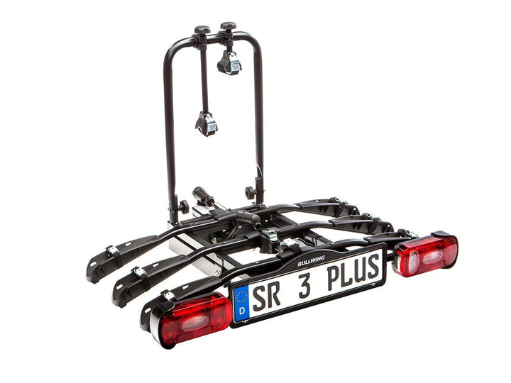 Bullwing SR3+ Fahrradträger für 3 Fahrräder auf die Auto Anhängerkupplung abklappbar (Spezialverschl