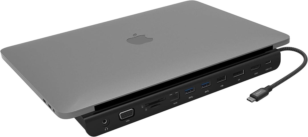 ADAM elements CASA Hub Pro 11-in-1 | Apple MacBook & USB-C Notebooks | schwarz | AAPADHUBPROBK
