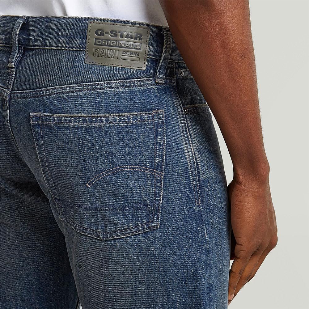 G-Star Herren Dakota Regular Straight Jeans 28W / 34L Blau (Antique Faded Blue Heron D23691-d776-h78