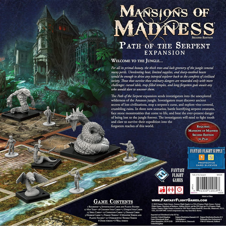 Fantasy Flight Games FFGMAD28 Mansions of Madness 2nd Edition: Path of The Serpent Expansion, Mixed