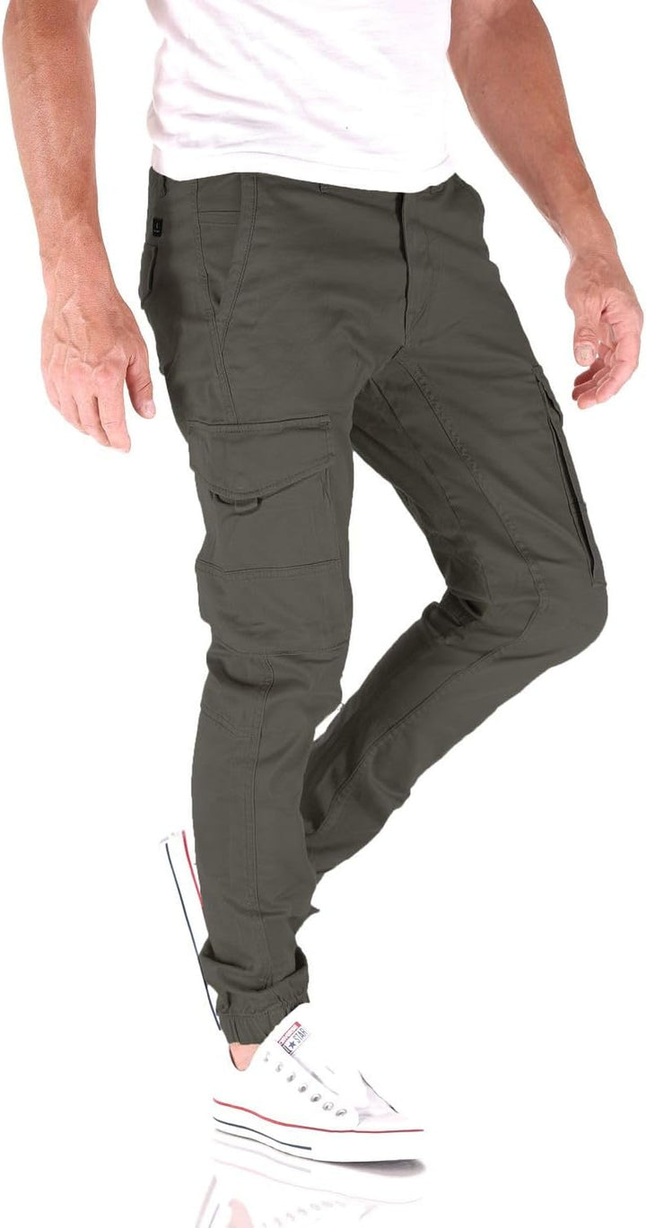 JACK & JONES Male Cargo-Hose Slim Fit Cargo-Hose 28W / 30L Taupe, 28W / 30L Taupe