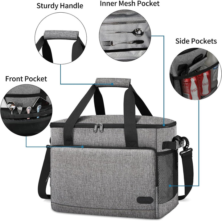 Lubardy 15L Kühltasche Klein 30L Kühltasche Gross Faltbar Kühlkorb Thermotasche Wasserdicht Kühlbox