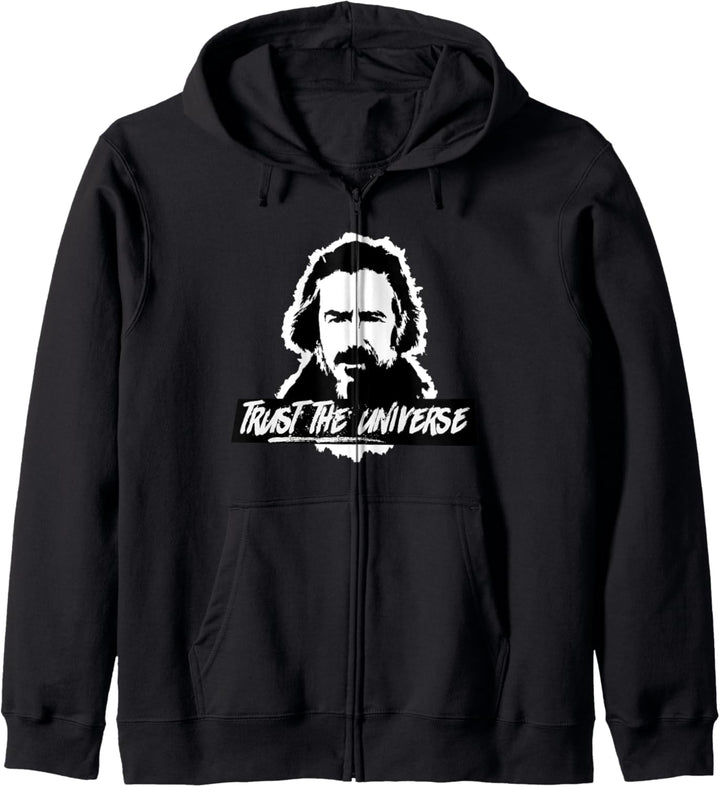 Alan Watts Trust the Universe Kapuzenjacke
