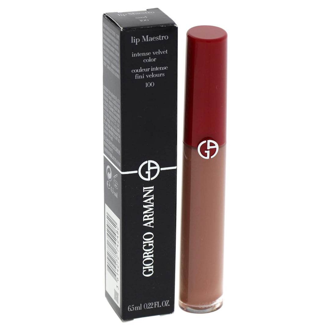 Giorgio Armani Lip Maestro Lipgloss, 100 Sand, 6. 5 Ml 100 Sand 1 Stück (1er Pack）, 100 Sand 1 Stück