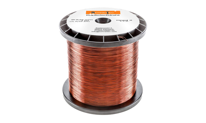 Kupferlackdraht W210 Ø 0,25 mm 3 kg CU Lackdraht Grad 2 CUL Kupferdraht Gewicht 3 Kilogramm Durchmes