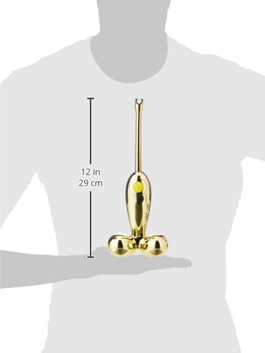 Alessi Firebird 2.0 GV34 GD - Design Feuerzeug aus Thermoplastisches Harz, Gold One Size Goldfarbig,