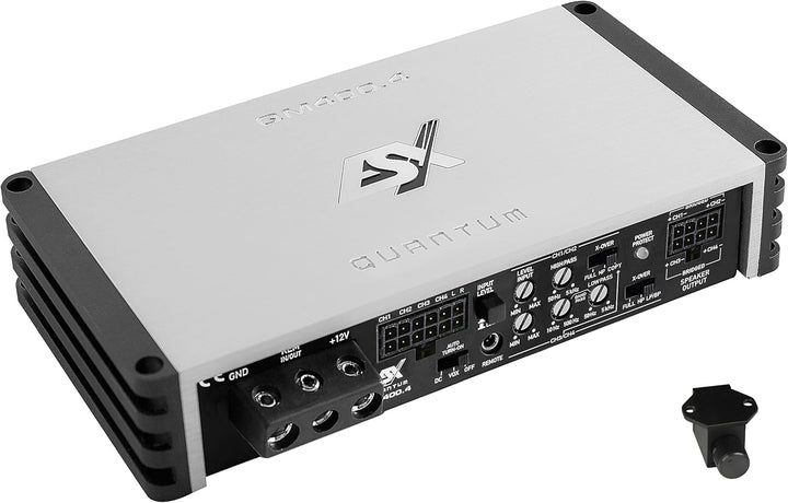 B-Ware K ESX QM400.4 | 4-Kanal Class D Mini Digital Verstärker Endstufe 450 Watt RMS Ausgangsleistun