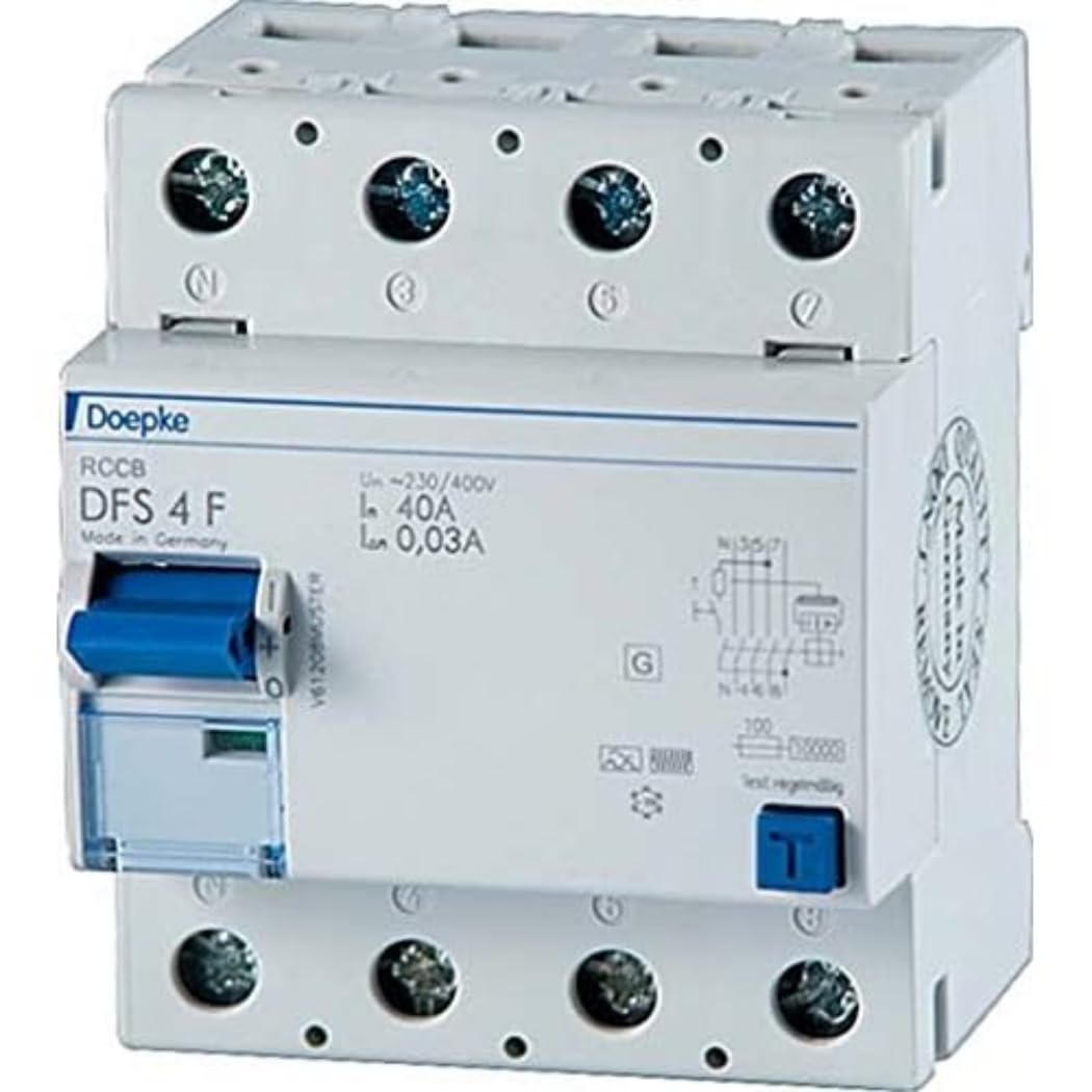 Doepke FI-Schalter DFS4 040-4/0,03-F Fehlerstrom-Schutzschalter 4014712212329