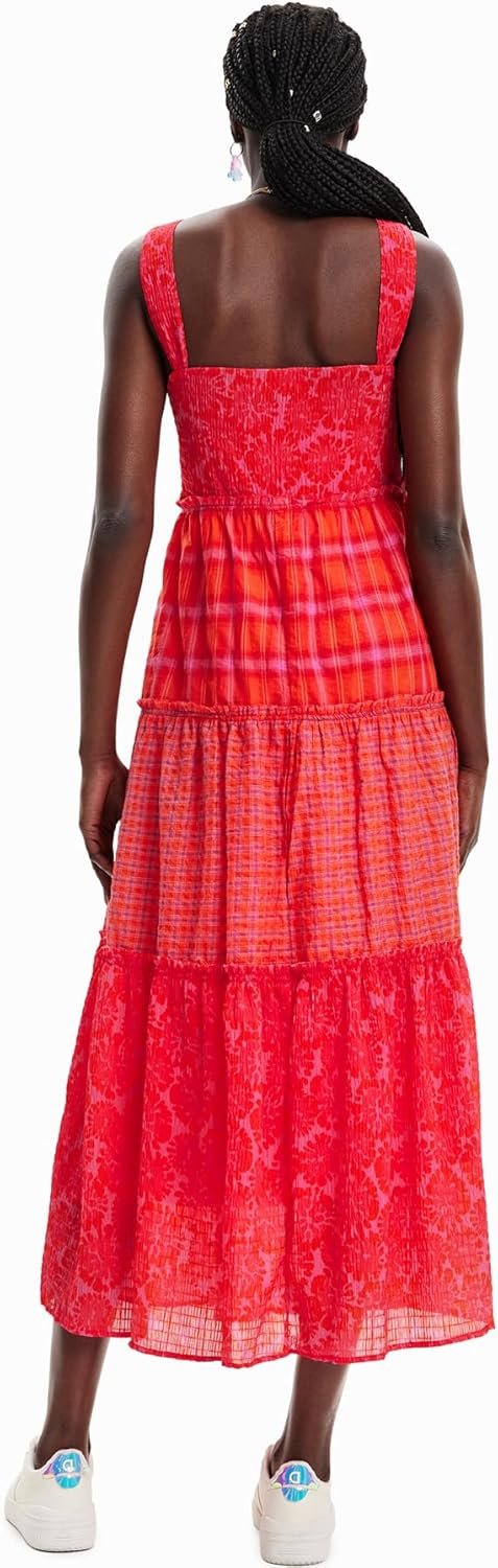 Desigual Damen Dress S Rot, S Rot