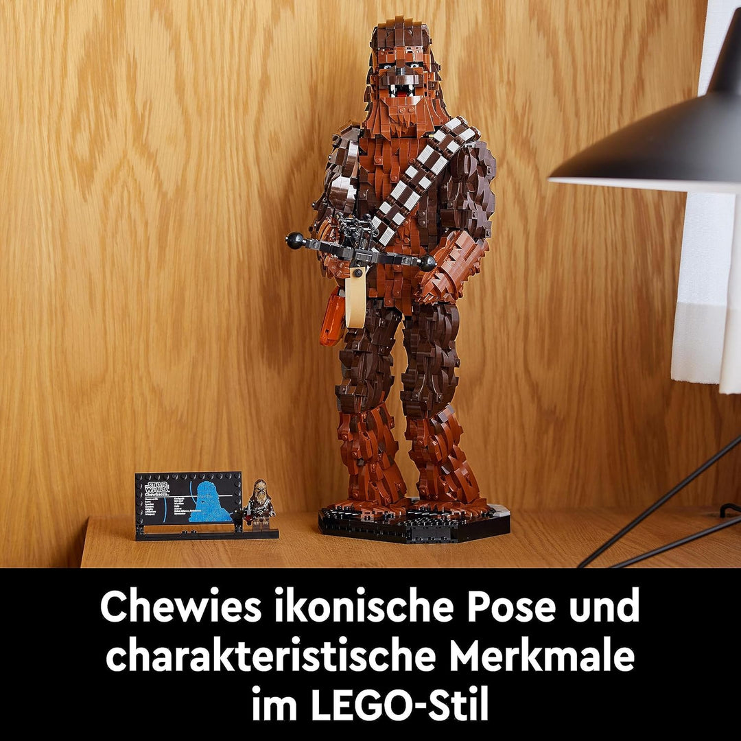 LEGO Star Wars Chewbacca, Wookie-Figur zum Sammeln, Bogenspanner, Minifigur und Infotafel, Die Rückk