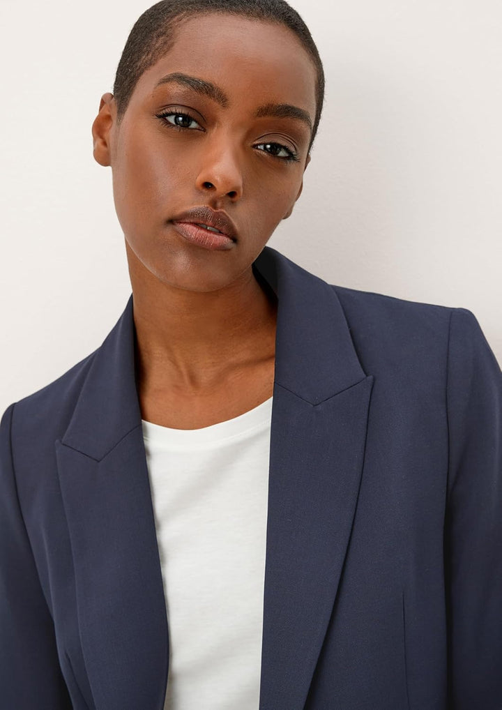 s.Oliver BLACK LABEL Damen Blazer 38 5959 Blau, 38 5959 Blau